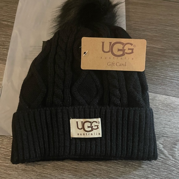 Ugg hat , BLACK - Picture 2 of 3